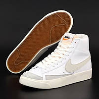 Женские кроссовки Nike Blazer Mid, белый, серый, Индонезия 37