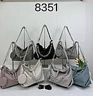 Сумочка жіноча містка на блискавці з круглим гаманцем зі штучної шкіри у різних кольорах Fedya, фото 2