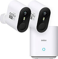 Камеры безопасности AOSU WirelessCam Pro System 2 Cam Kit Беспроводная уличная аккумуляторная домашняя система
