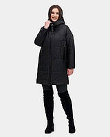 Стильная чёрная куртка от производителя 48-66 размер