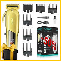 Машинка V-278 Professional Hair Clipper триммер для стрижки волос и бороды 6 насадок lmt