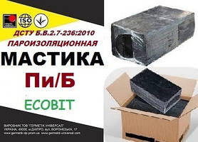 Мастика Пі/Б Ecobit ДСТУ Б.В.2.7-236:2010 гідроізоляційна бітумно-гумова
