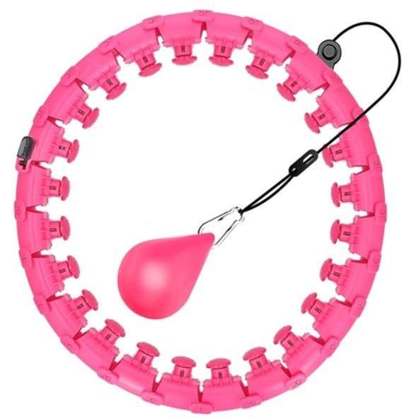 Хулахуп, масажний обруч Intelligent Hulahoop 8767, рожевий, фото 1