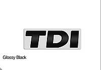 Эмблема, надпись TDI Volkswagen 75×25 мм, чёрный TDI