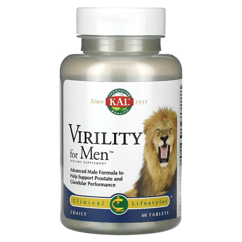 Комплекс для здоров'я простати KAL "Virility for Men" (60 таблеток), фото 1