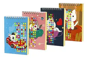 Книжка з гравюрами А6 10 аркушів+стрази