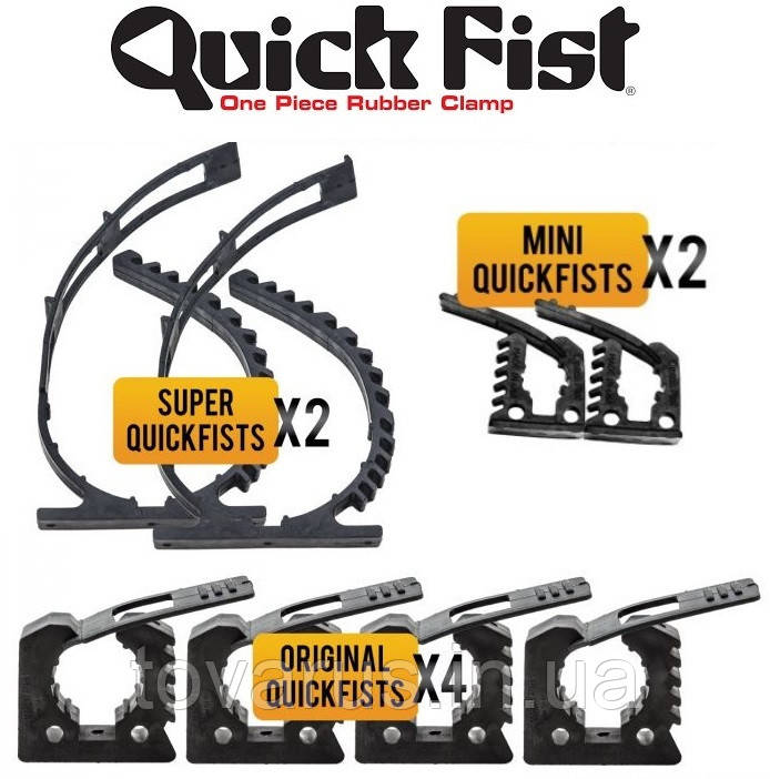 Набір кріплень Quick Fist 90010 для фіксації інструменту лопат MOLLE панелей