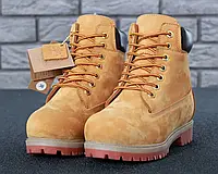 Жіночі зимові черевики Timberland Classic Boots, нубук, (з натуральним хутром), пісочний, В'єтнам