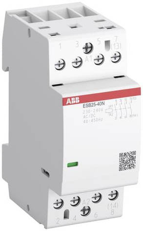 Модульний контактор ESB25-22N-06 4P 25A 2NO+2NC 230B AC/DC ABB 1SAE231111R0622, фото 1