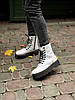 Жіночі черевики Dr. Martens Jadon x Louis Vuitton White ALL04749, фото 7