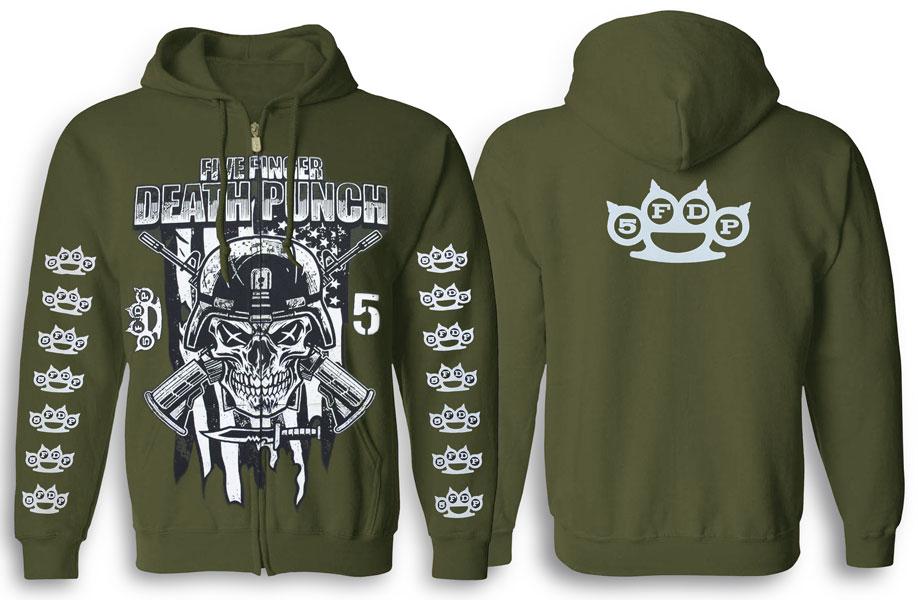 Толстовка на змійці FIVE FINGER DEATH PUNCH Infantry Special Forces Оливковий