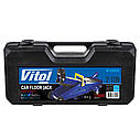 Домкрат гідравлічний підкатний 2т 128мм-300мм, кейс VITOL DP-20007K    Luxprice, фото 3
