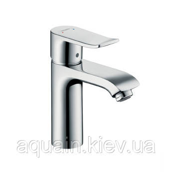 Змішувач для раковини Hansgrohe Metris 110, одноважільний, із зливним гарнітуром