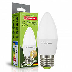 Світлодіодна лампа Eurolamp ЕСО серія "P" 6W E27 4000K LED-CL-06274(P)