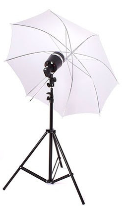 Комплект SY8000KIT-W: відома студійна фотоспалах (патронова) Godox — SY8000 + стійка 2.8 м + парасолька на просвіт