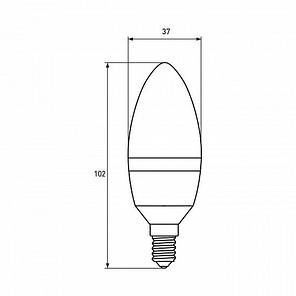 Світлодіодна лампа Eurolamp ЕСО серія "P" 8W E14 3000K LED-CL-08143(P), фото 2