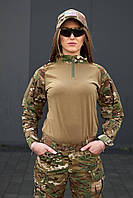 Военный женский костюм убакс + брюки Warchif с наколенниками и налокотниками