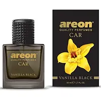 Освежитель автомобильный Areon Perfume спрей Чорна Ваніль (Vanilla Black) скло 50мл