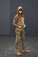 Військовий жіночий костюм убакс + штани Warchif з наколінниками та налокітниками