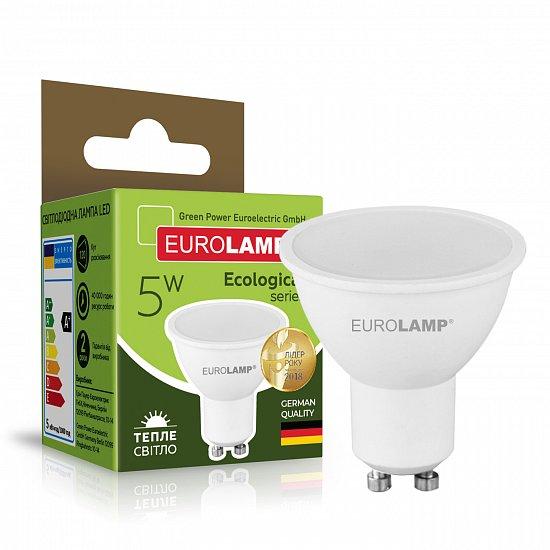 Світлодіодна лампа Eurolamp ECO серія "P" MR16 5W GU10 3000K LED-SMD-05103(P)