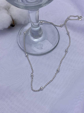 Срібний ланцюг з кульками DARIY Киш-240.45, фото 1