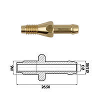 Штуцер в коллектор d6 mm