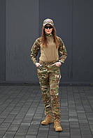 Військовий жіночий костюм убакс + штани Warchif з наколінниками та налокітниками