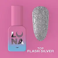 Топ для гель-лака LunaMoon Top Flash Silver 13ml