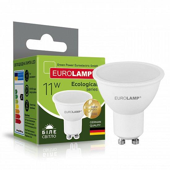 Світлодіодна лампа Eurolamp ECO серія "P" MR16 11W GU10 4000K (LED-SMD-11104(P))