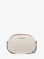 Женская сумка MICHAEL Michael Kors Jet Set Travel Medium Signature Logo Crossbody Bag (35S1GTVC6B) VANILLA