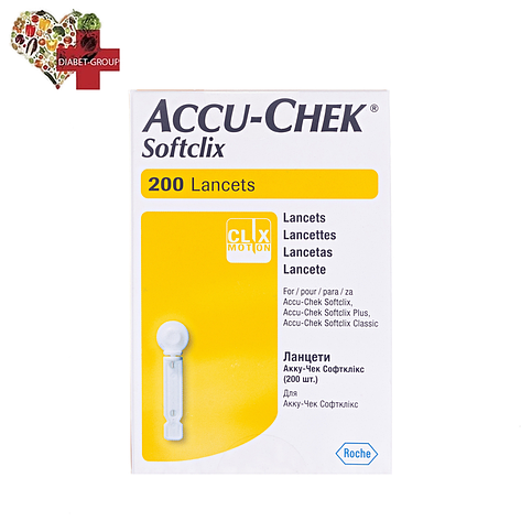 Ланцети Акку Чек Софтклікс (Accu-Chek Softclix) 200 штук, фото 1