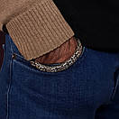 Чоловічий срібний браслет подвійний лисячий хвіст Фокс. Браслет на руку замок коробка 22 розмір, фото 7