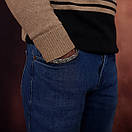 Чоловічий срібний браслет подвійний лисячий хвіст Фокс. Браслет на руку замок коробка 22 розмір, фото 9