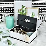 Металевий сейф міні книга скринька для грошей 18х11,5х5,6 см Malatec 6148 Польща, фото 2