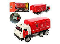Игрушка иашинка грузовик Камаз с кунгом Автосвит Пожарный
