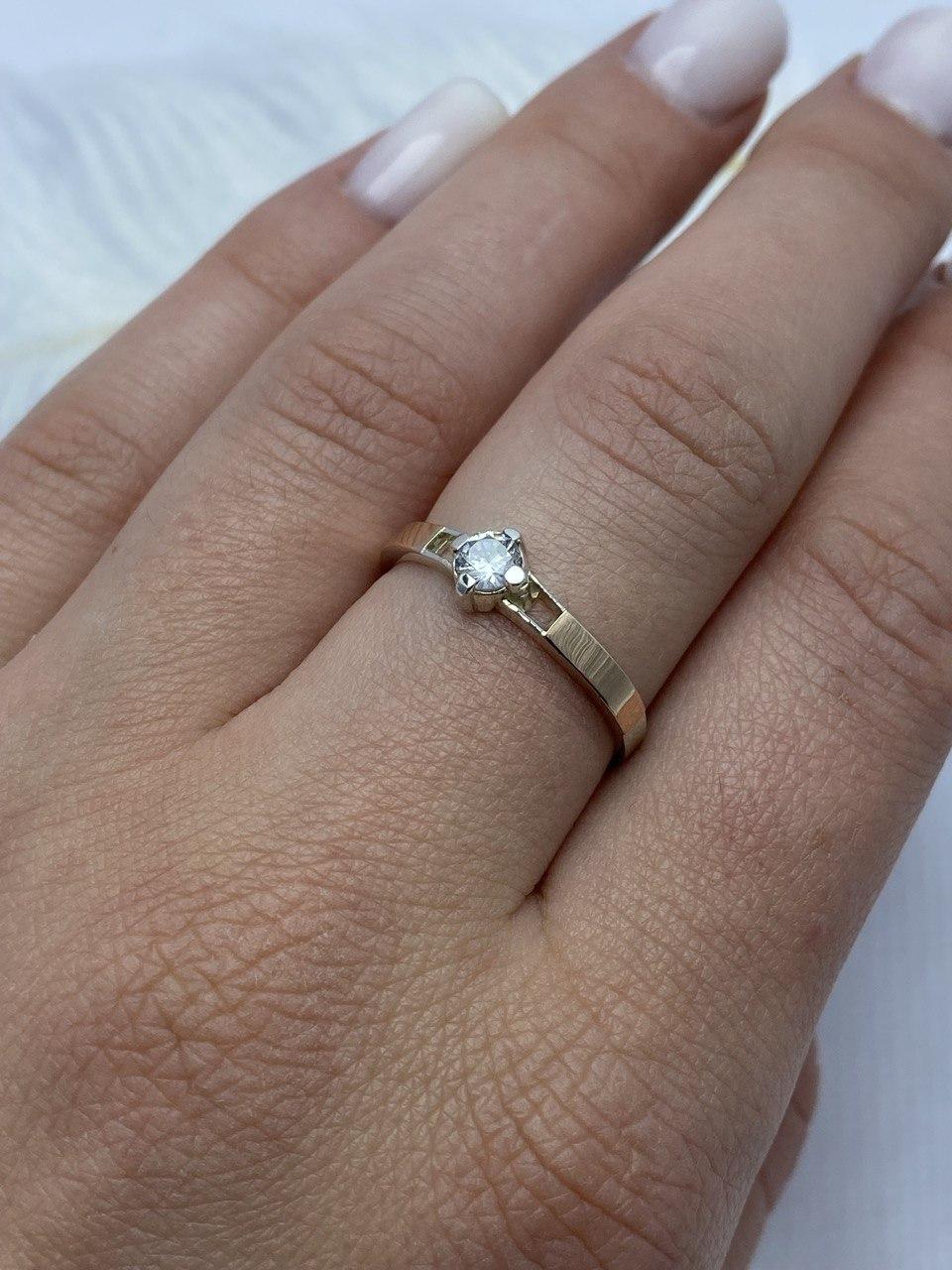 Срібна каблучка з золотими пластинами "Секрет" DARIY 074к