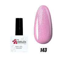 Гель-лак Nails Molekula 143 (розовый с мерцанием), 11ml