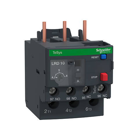 LRD10 Реле теплове перевантаження 4A-6A Schneider Electric, фото 1