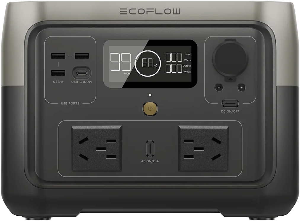 Зарядная станция портативная EcoFlow River 2 MAX 512 Вт*ч 1000ВТ (Международная версия) Экофлоу резервный - фото 2 - id-p1951141640