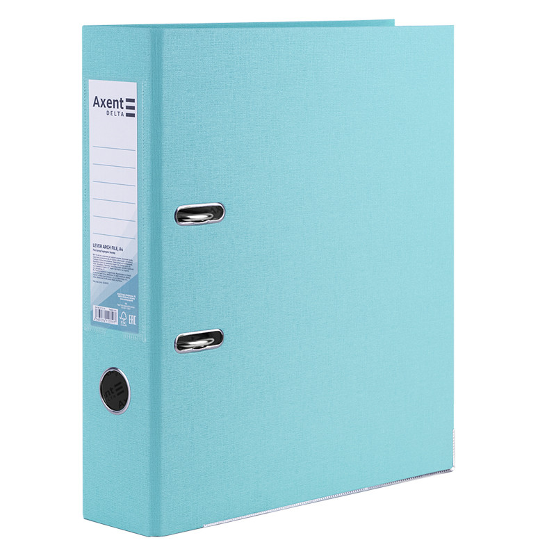 Папка-реєстратор А4 Pastelini Axent Delta 75 мм бірюзова D1714-22C, 66031, фото 1