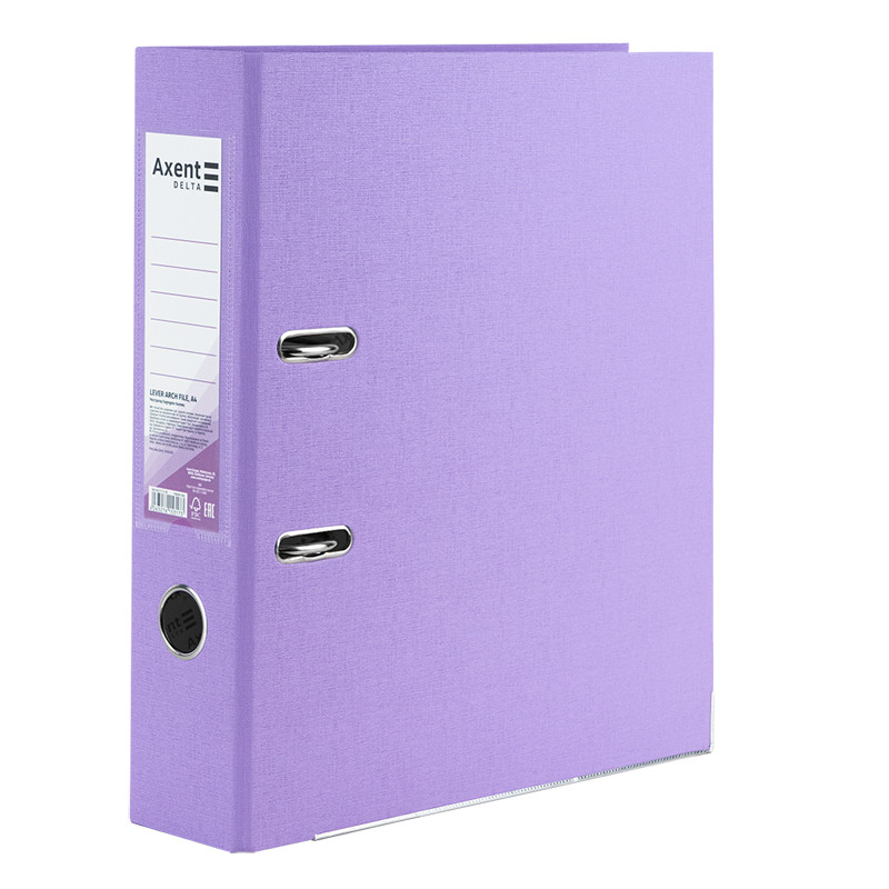 Папка-реєстратор А4 Pastelini Axent Delta 75 мм бузкова D1714-36C, 66029, фото 1