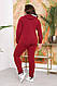 Спортивний жіночий костюм прогулянковий з якісного трикотажу двонитка розміри батальні, фото 5