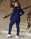 Спортивний жіночий костюм прогулянковий з якісного трикотажу двонитка розміри батальні, фото 6