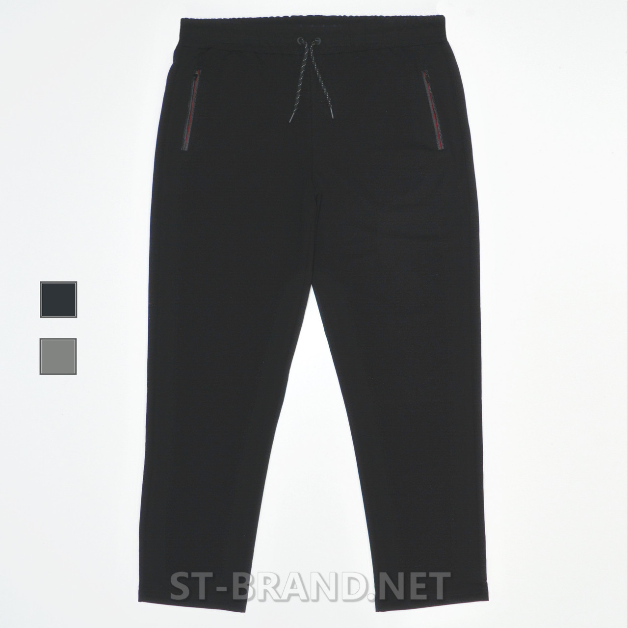 Розміри: 58,60. Зручні та практичні чоловічі спортивні штани  великих розмірів (Батал) – чорні