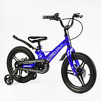 Детский велосипед 16 дюймов Corso Revolt магниевая рама, литые диски, дисковые тормоза, собран на 75%