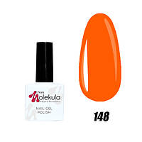 Гель-лак Nails Molekula 148 (оранжево-рыжий неон), 11ml