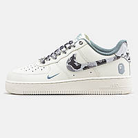 Мужские Кроссовки Nike Air Force 1 x Bape 40-41-42-43-44-45