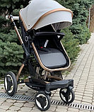 Універсальна коляска трансформер 2В1 NINOS BRAVA NEW Grey, фото 7