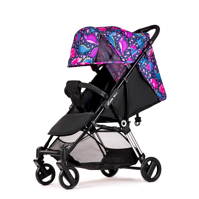 Прогулянкова коляска трость Ninos Mini 2 Pink Dino