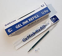 Стержень гелевый ЗЕЛЕНЫЙ, 1 шт / ампулка для гелевой ручки / GEL INK REFILL / 601B